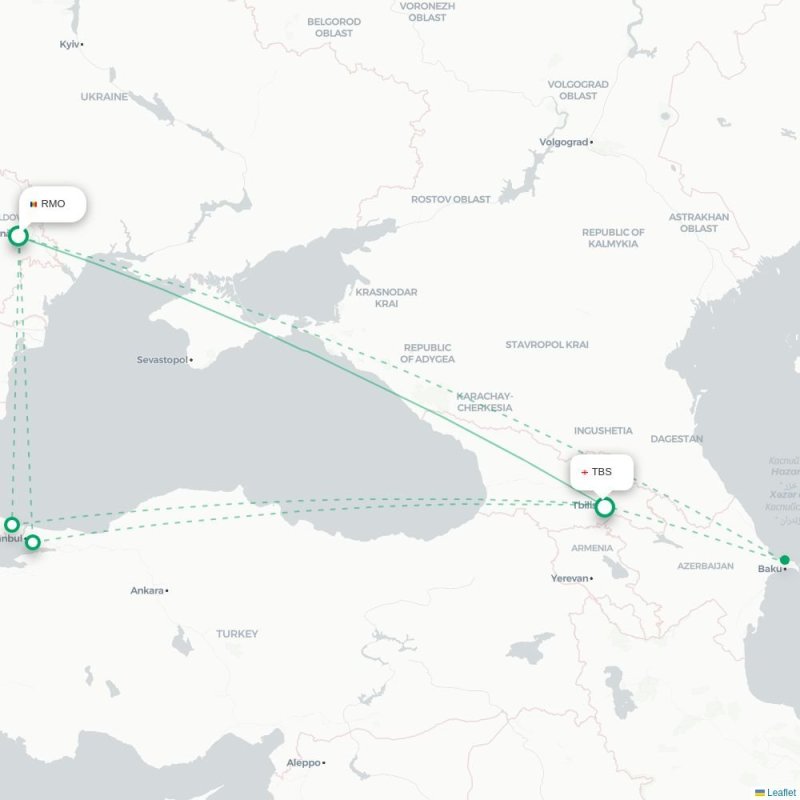 RMO - TBS route map