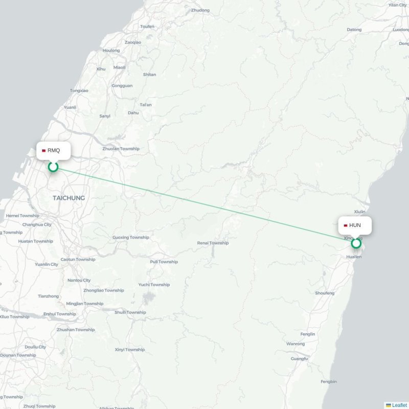RMQ - HUN route map