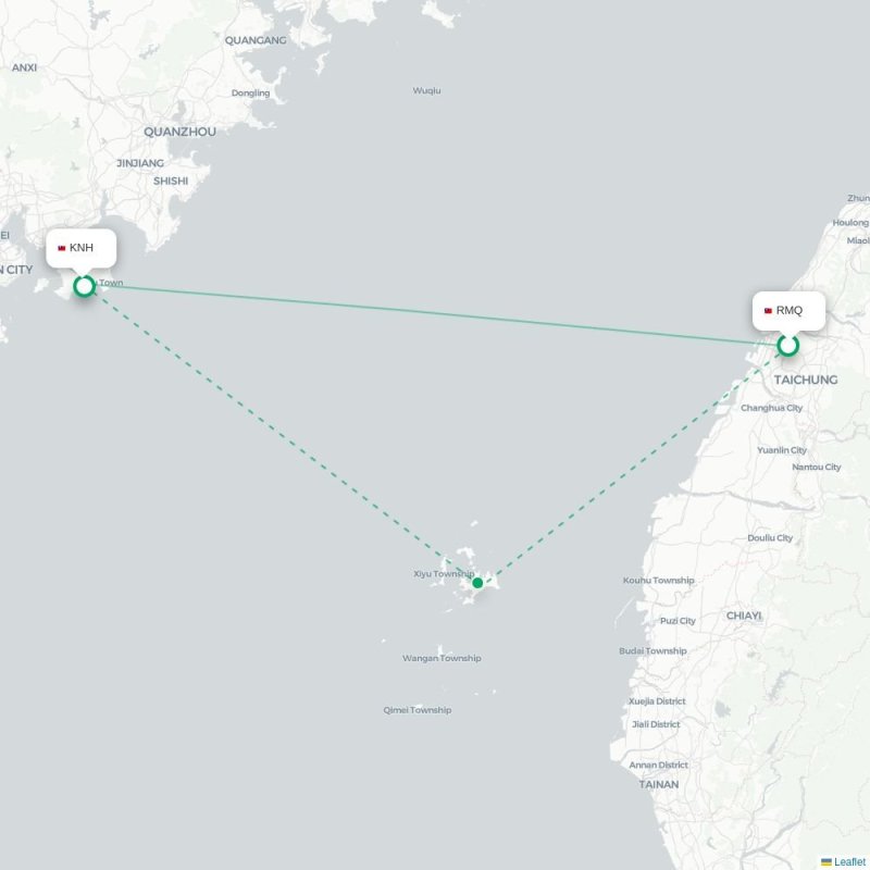 RMQ - KNH route map