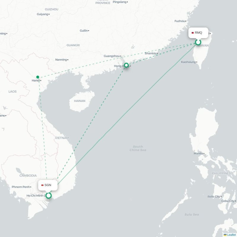 RMQ - SGN route map