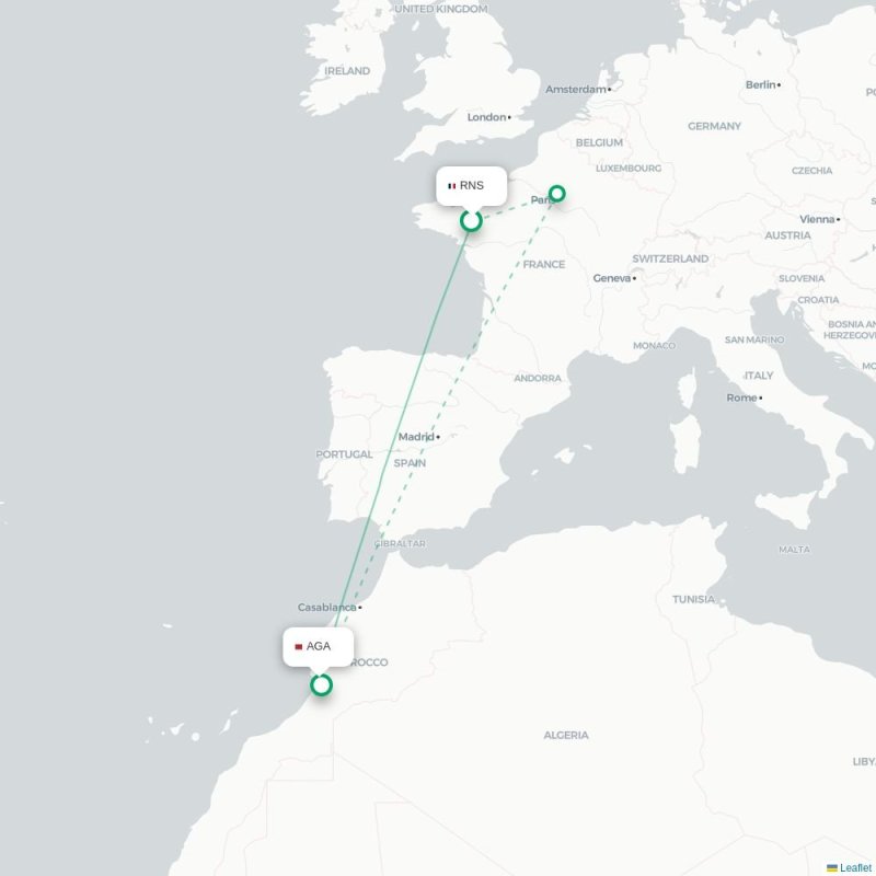 RNS - AGA route map