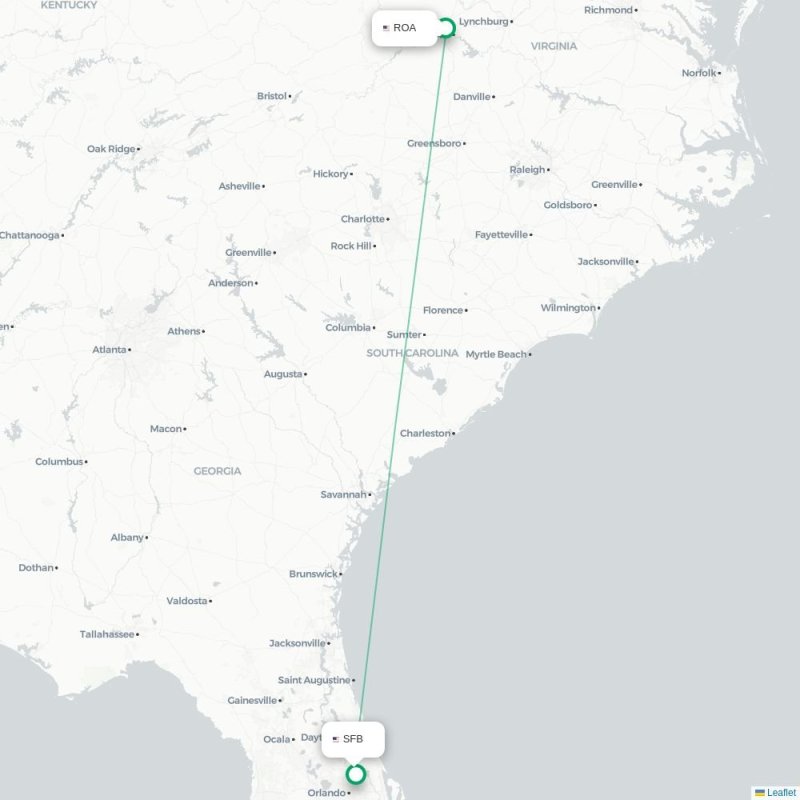 ROA - SFB route map