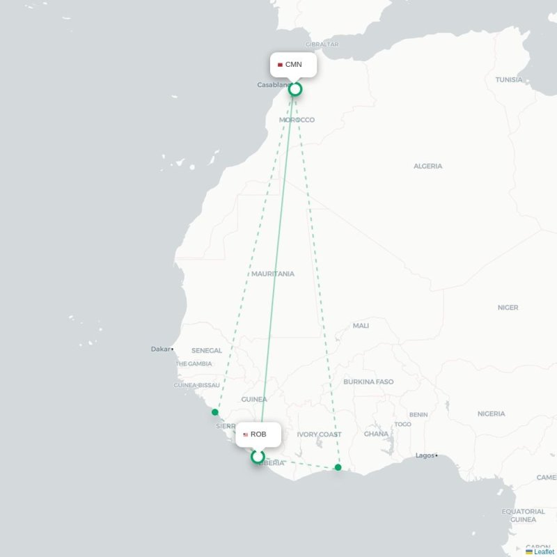 ROB - CMN route map