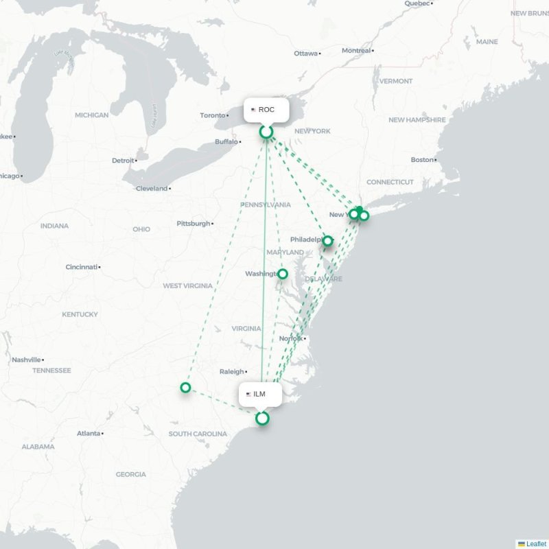 ROC - ILM route map