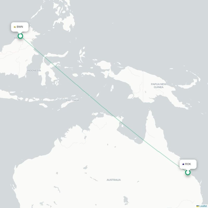 ROK - BWN route map