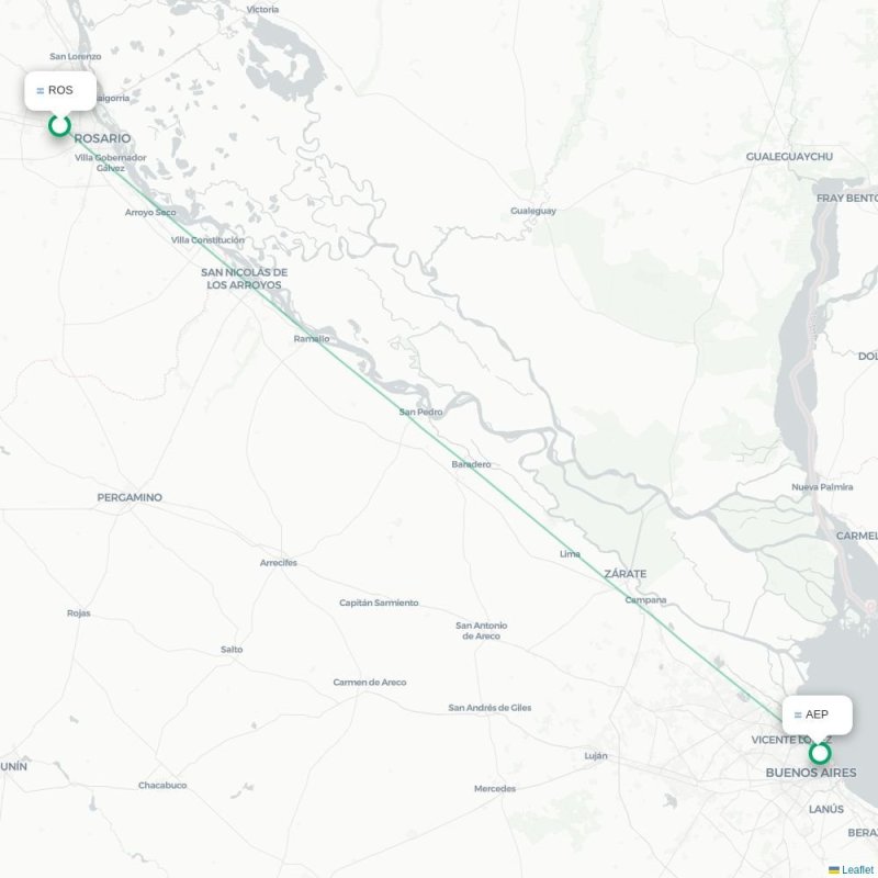 ROS - AEP route map