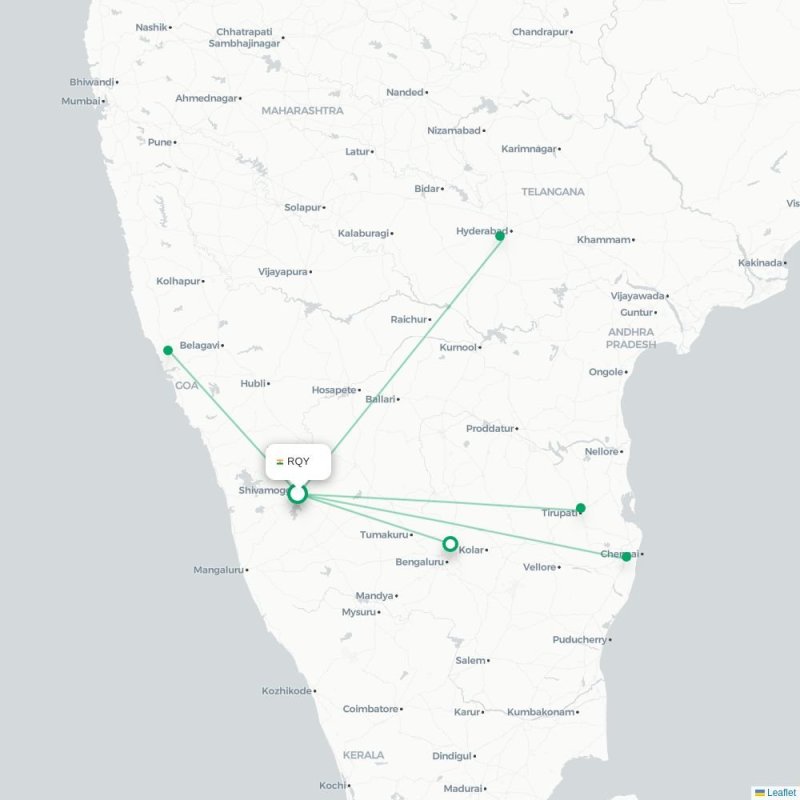 RQY - TIR route map