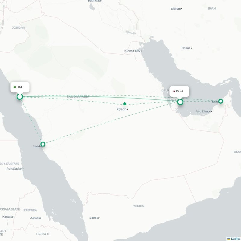 RSI - DOH route map