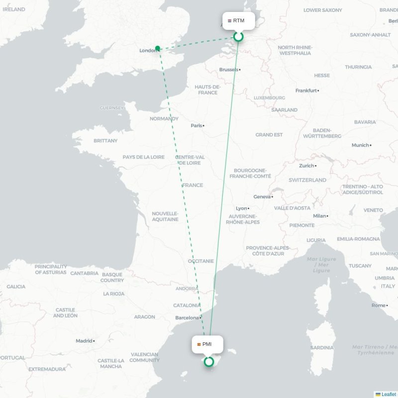 RTM - PMI route map