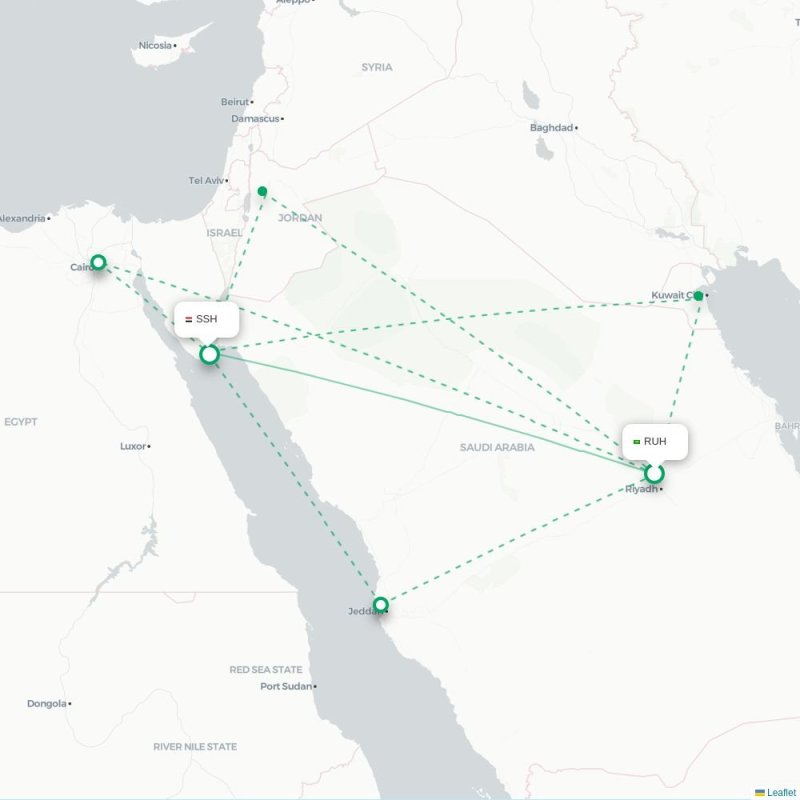 RUH - SSH route map