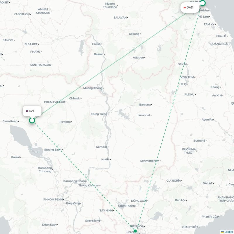 SAI - DAD route map