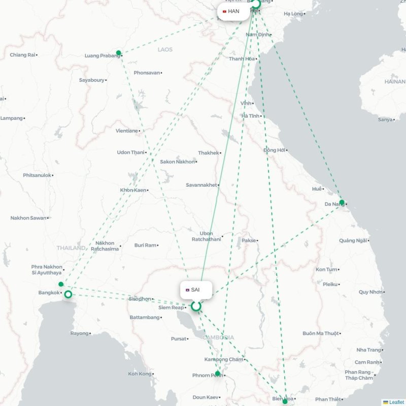 SAI - HAN route map