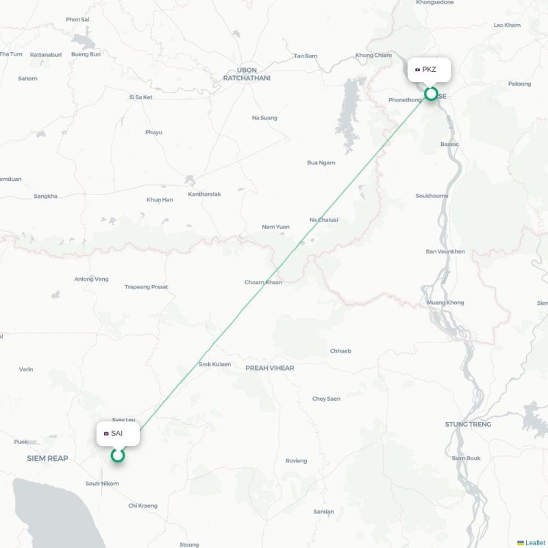 SAI - PKZ route map