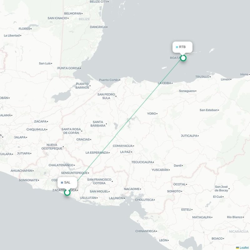 SAL - RTB route map