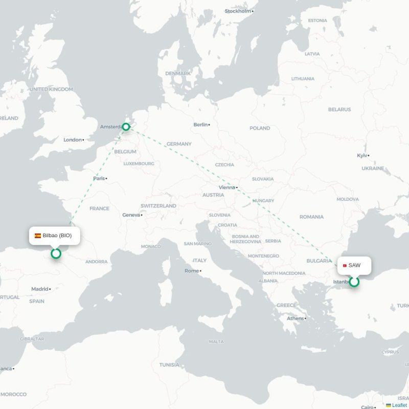 SAW - BIO route map