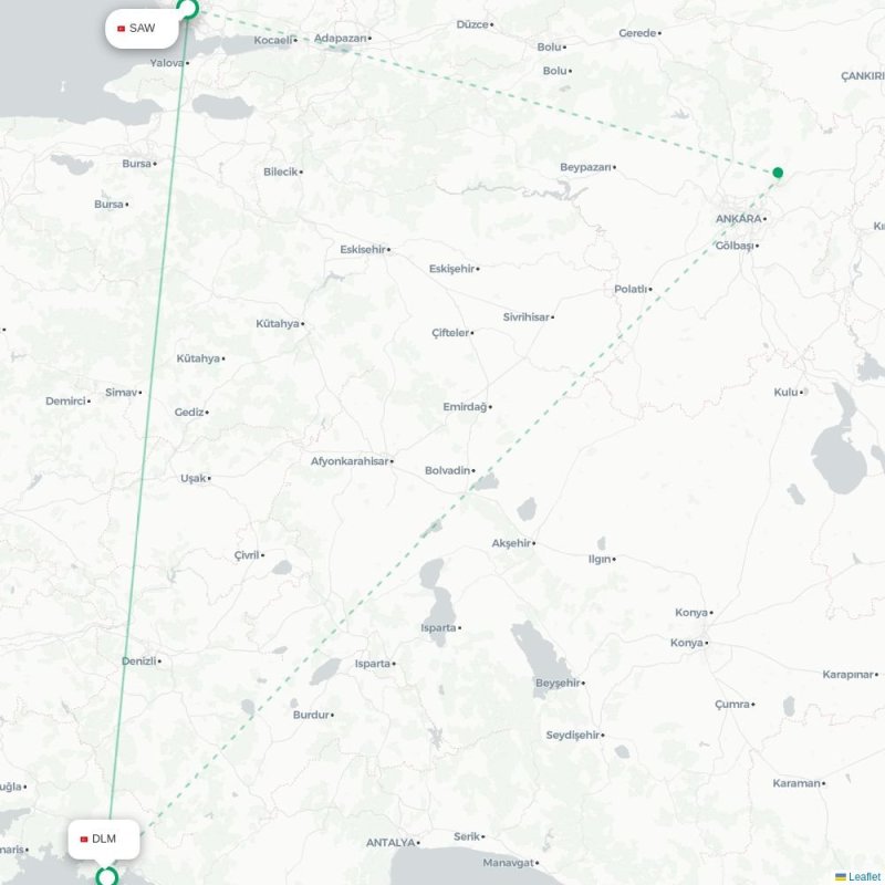 SAW - DLM route map
