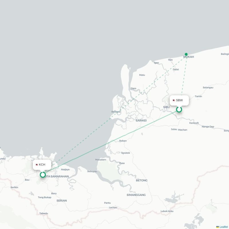 SBW - KCH route map