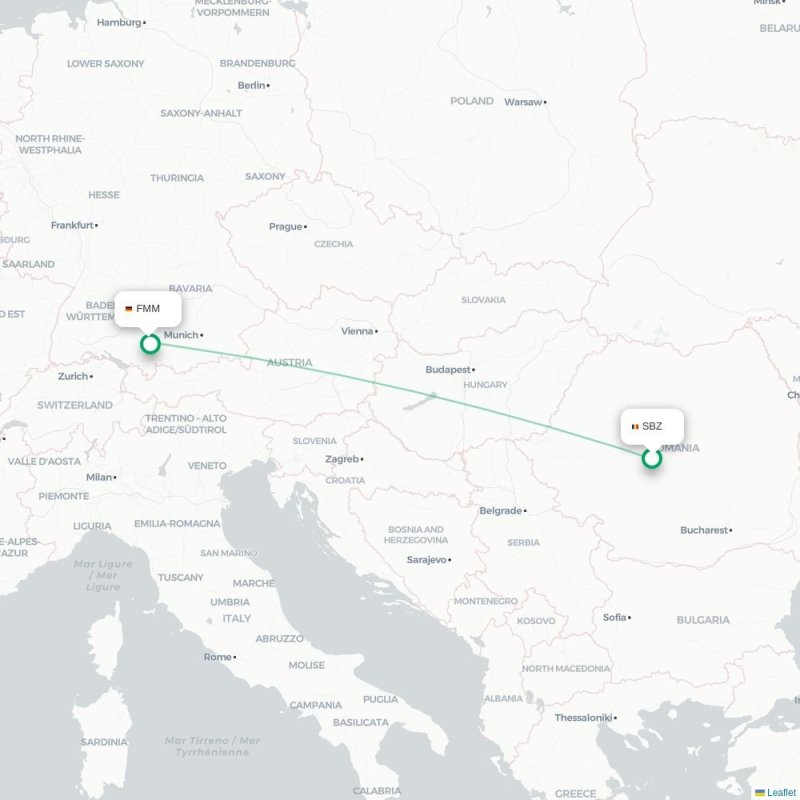 SBZ - FMM route map