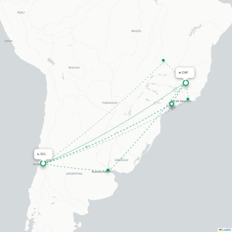 SCL - CNF route map
