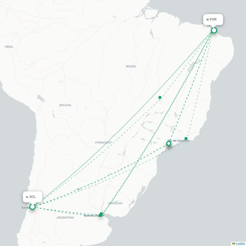 SCL - FOR route map