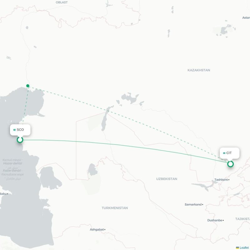 SCO - CIT route map