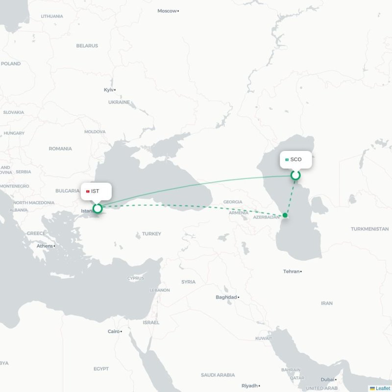 SCO - IST route map