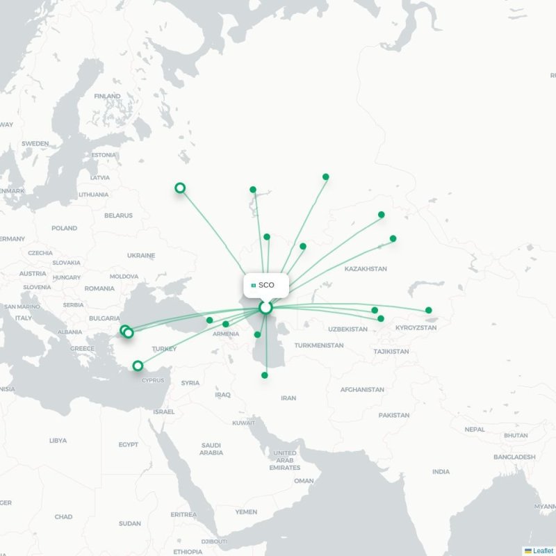 SCO - NCU route map