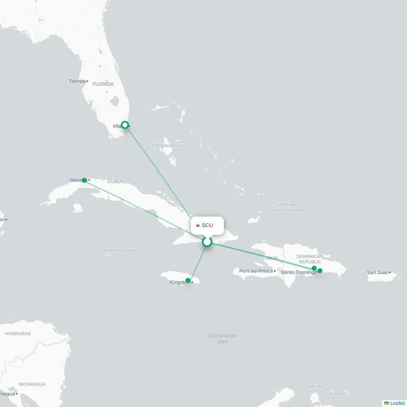 SCU - SDQ route map
