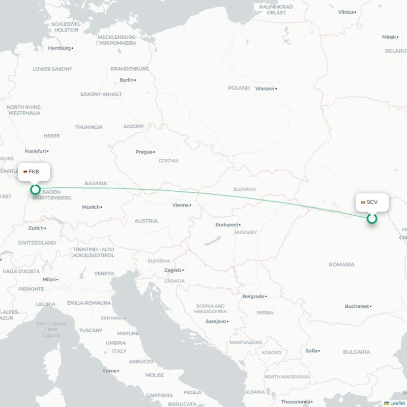 SCV - FKB route map