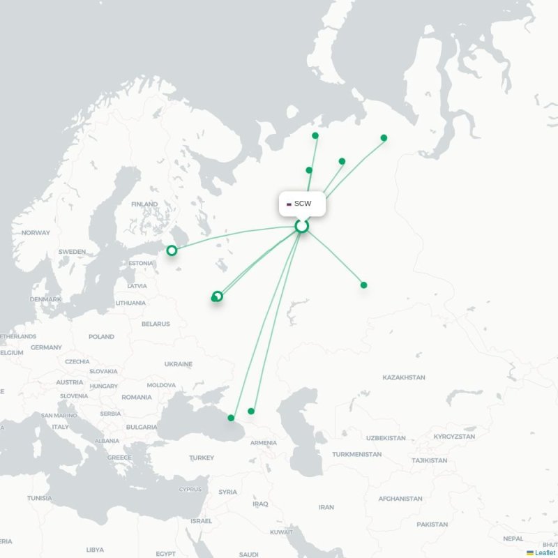 SCW - MRV route map