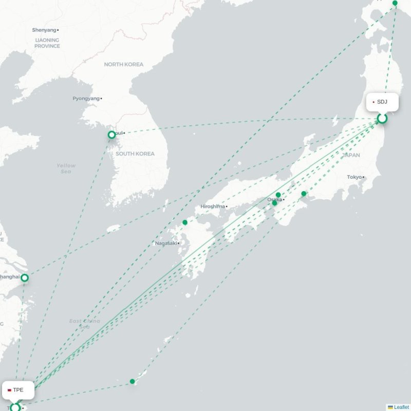 SDJ - TPE route map