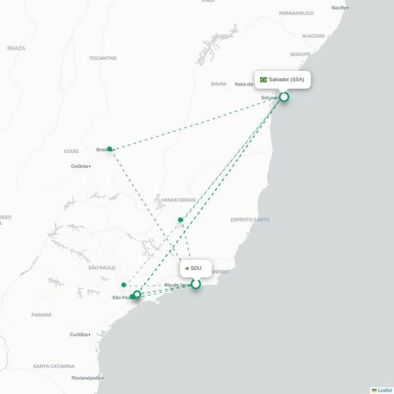 SDU - SSA route map