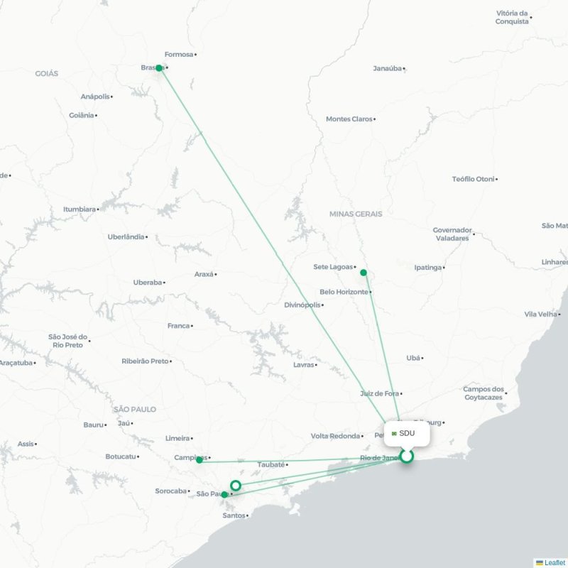 SDU - BPS route map
