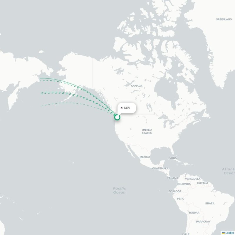 SEA - CKG route map