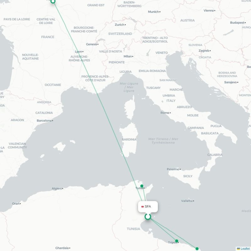 SFA - MRA route map