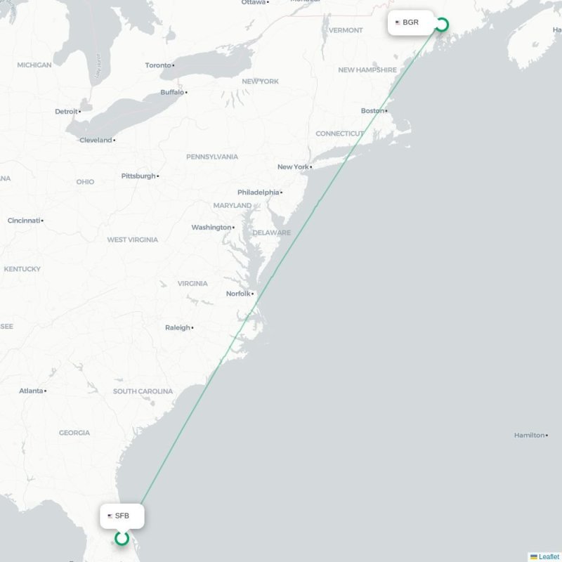 SFB - BGR route map