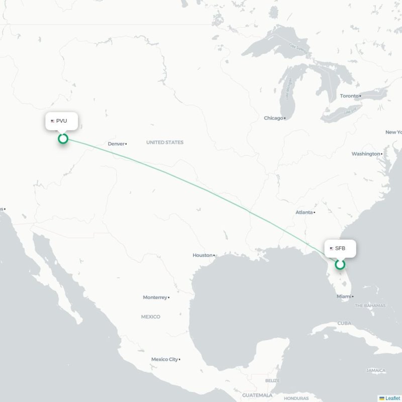 SFB - PVU route map