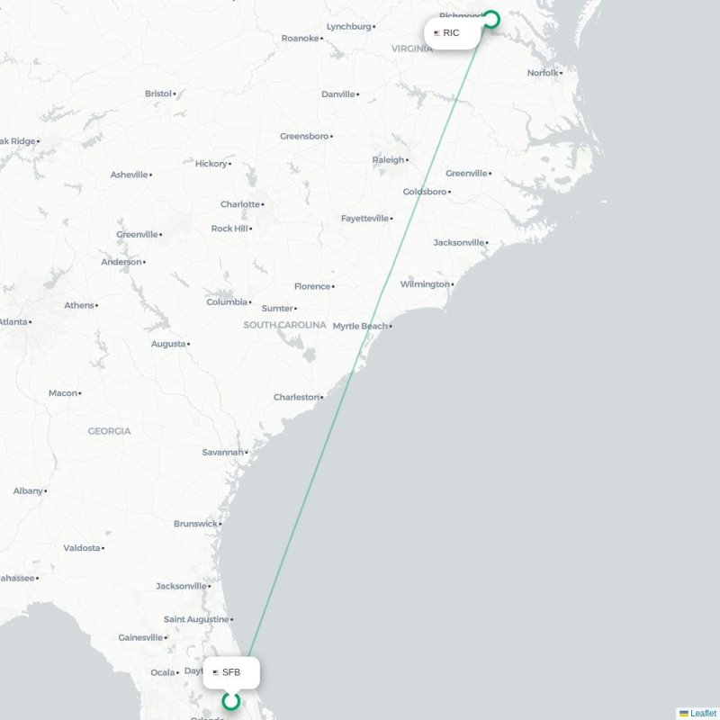 SFB - RIC route map