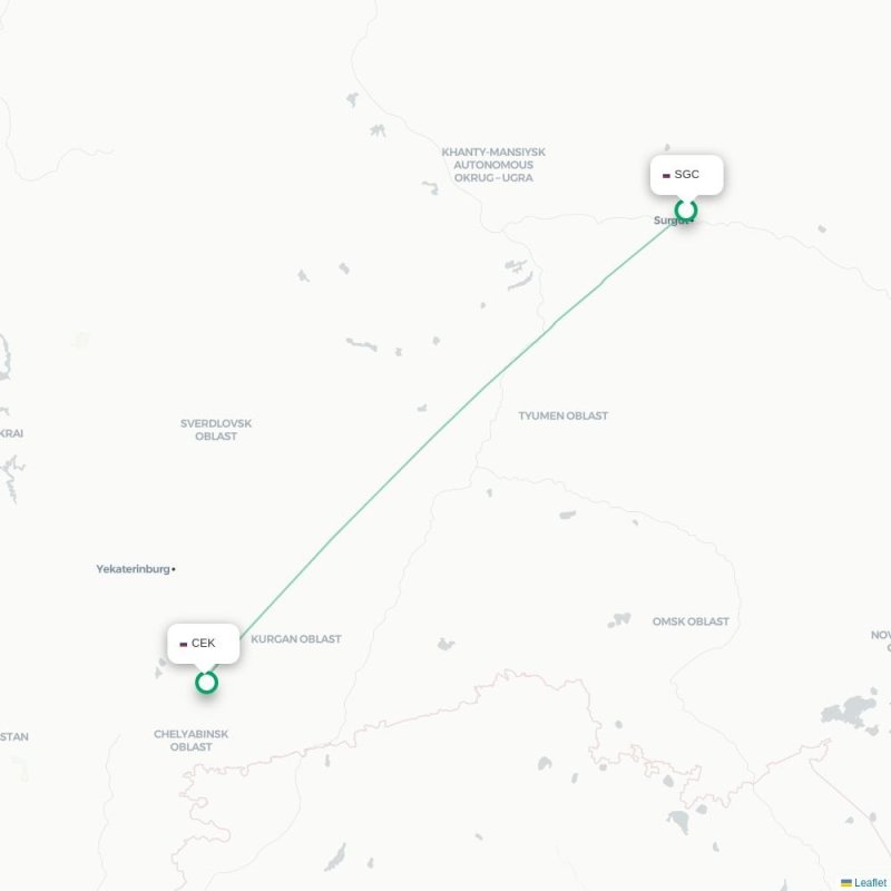SGC - CEK route map