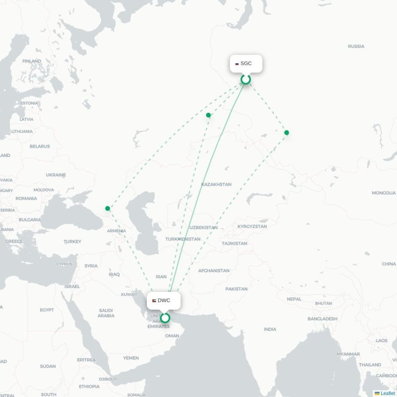 SGC - DWC route map
