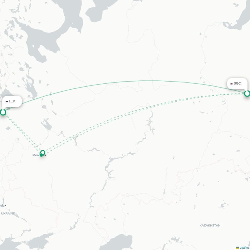 SGC - LED route map