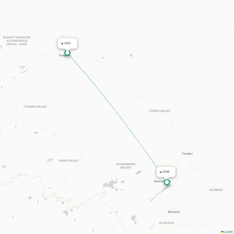 SGC - OVB route map