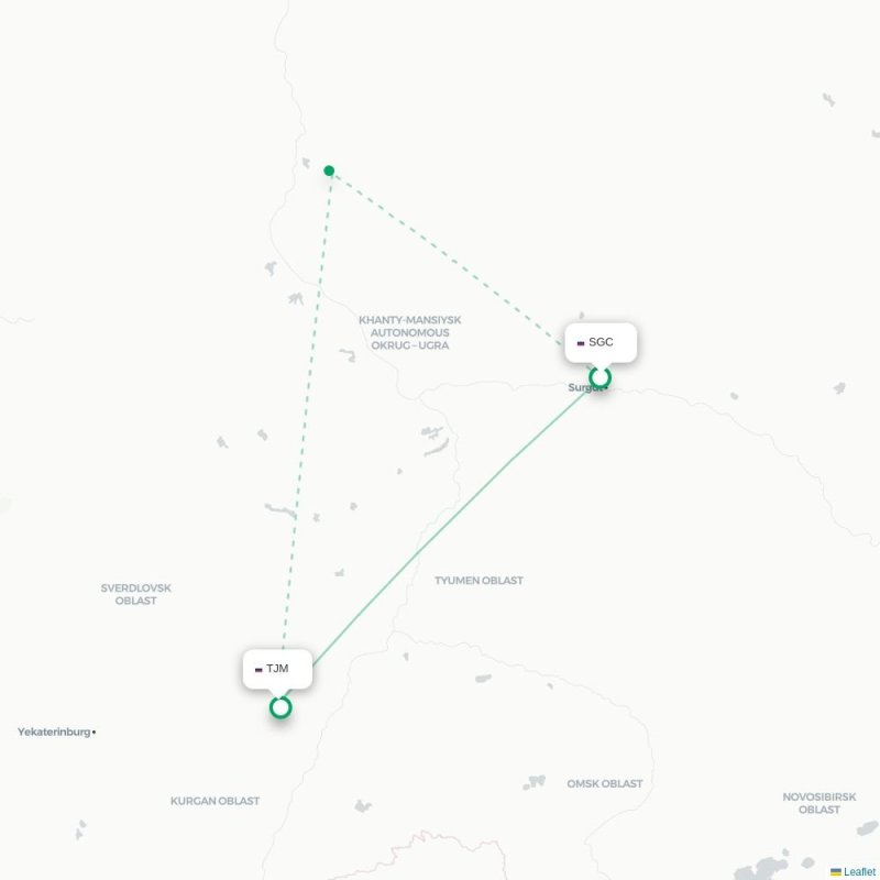 SGC - TJM route map