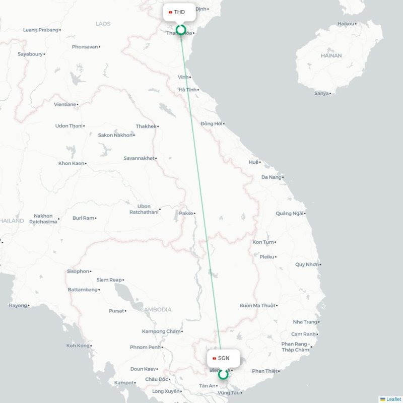 SGN - THD route map