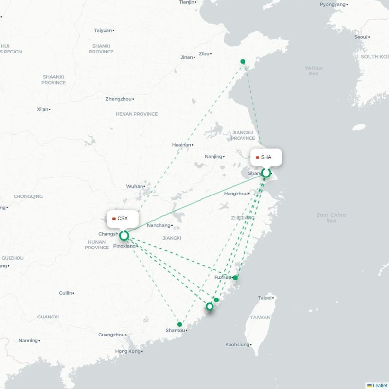 SHA - CSX route map