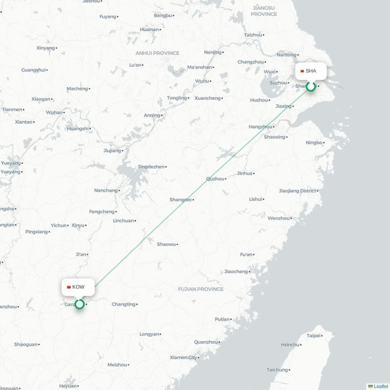 SHA - KOW route map