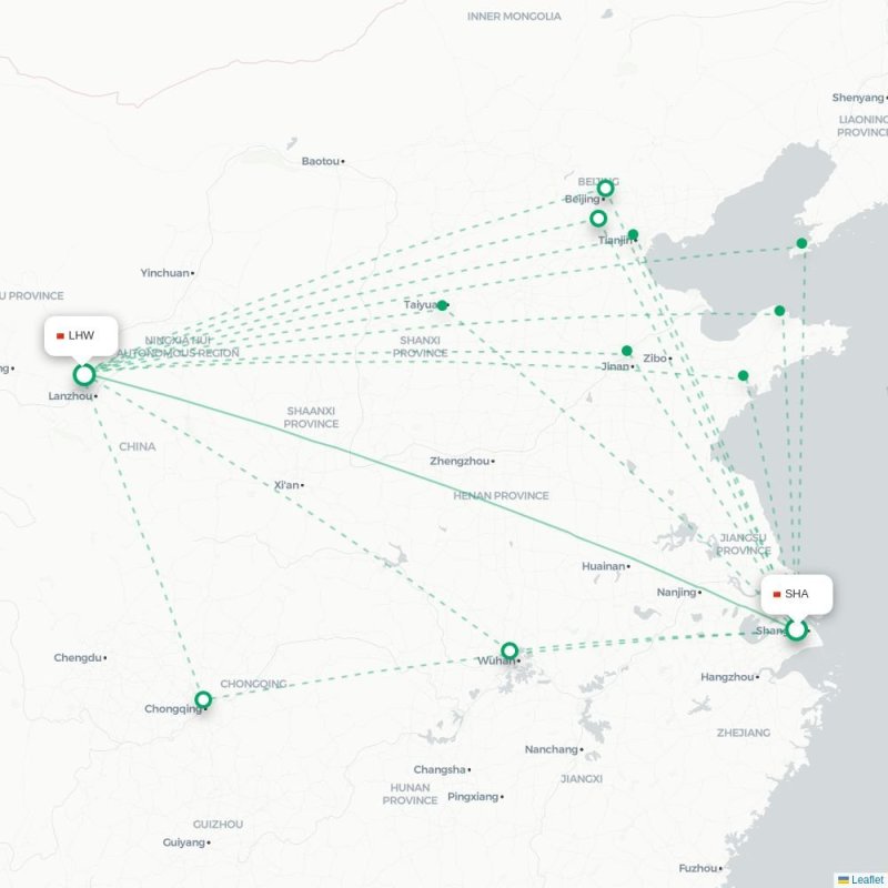 SHA - LHW route map