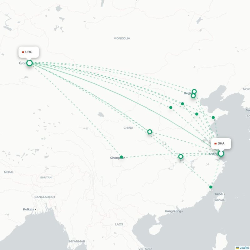 SHA - URC route map