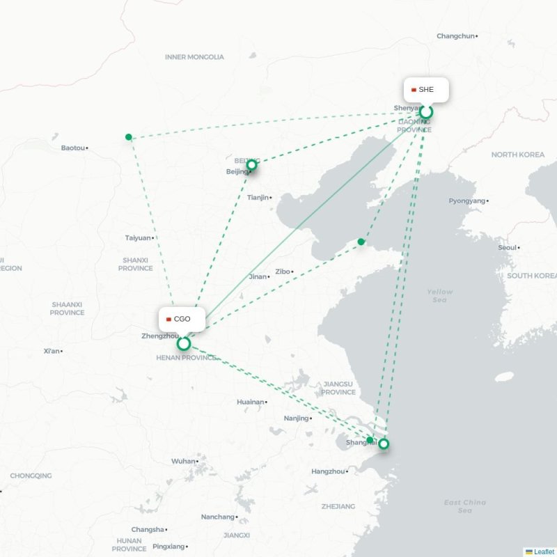 SHE - CGO route map