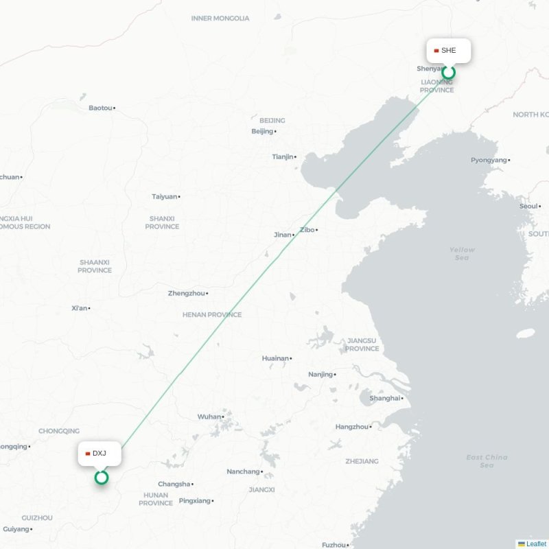 SHE - DXJ route map